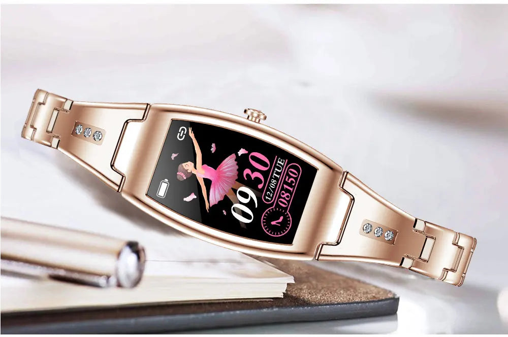 Mk26 montre intelligente femmes filles moniteur de fréquence cardiaque dame