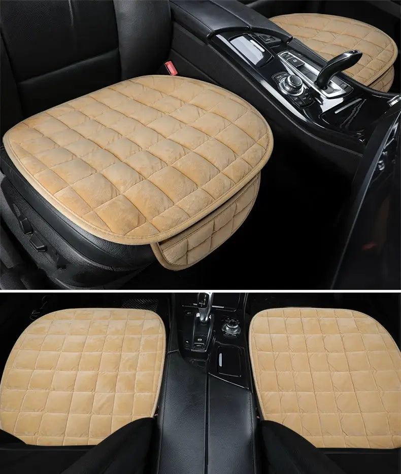 Universal winter warm car seat cover cushion anti-slip front