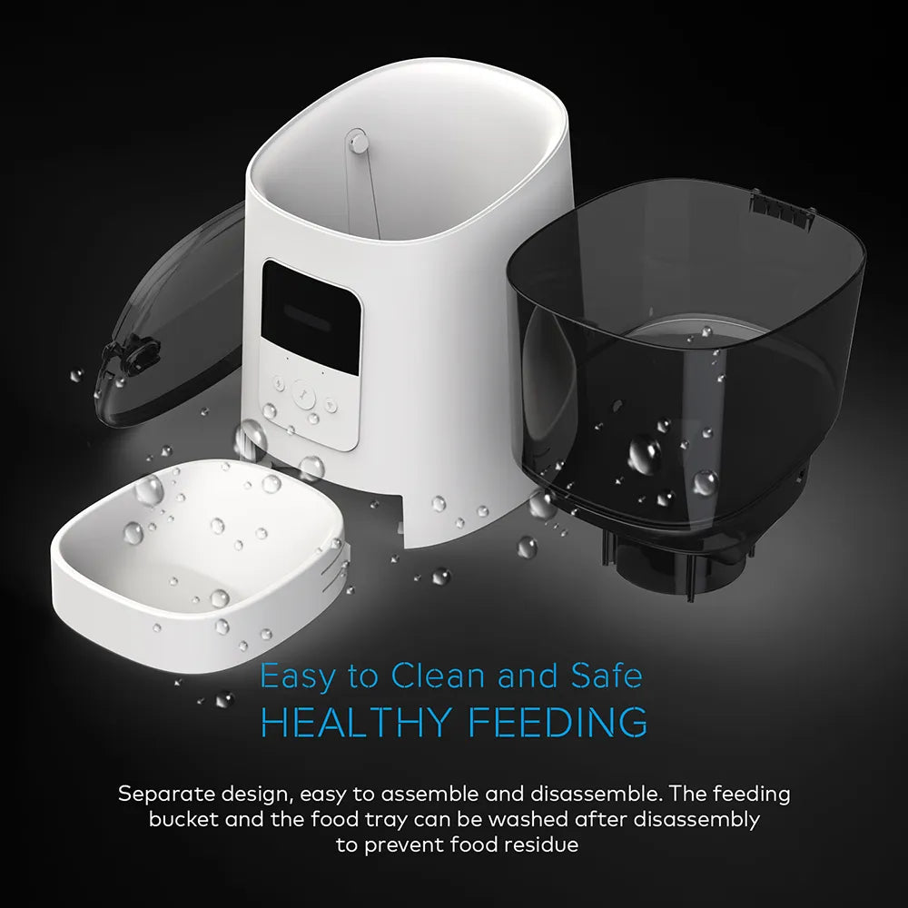 Smart feed automatic dog and cat feeder wi-fi enabled pet