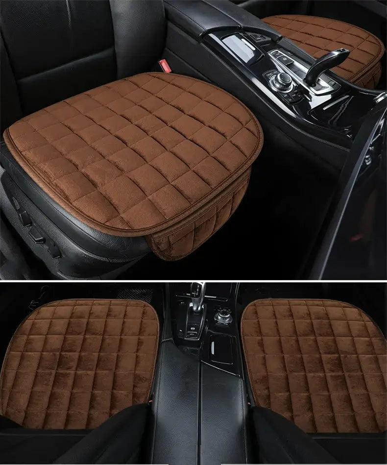 Universal winter warm car seat cover cushion anti-slip front