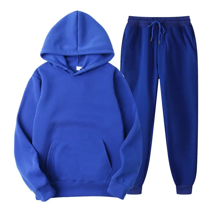 Men’s hoodies + sweatpants two piece suit