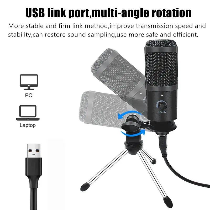 Professional usb condenser microphones for pc computer