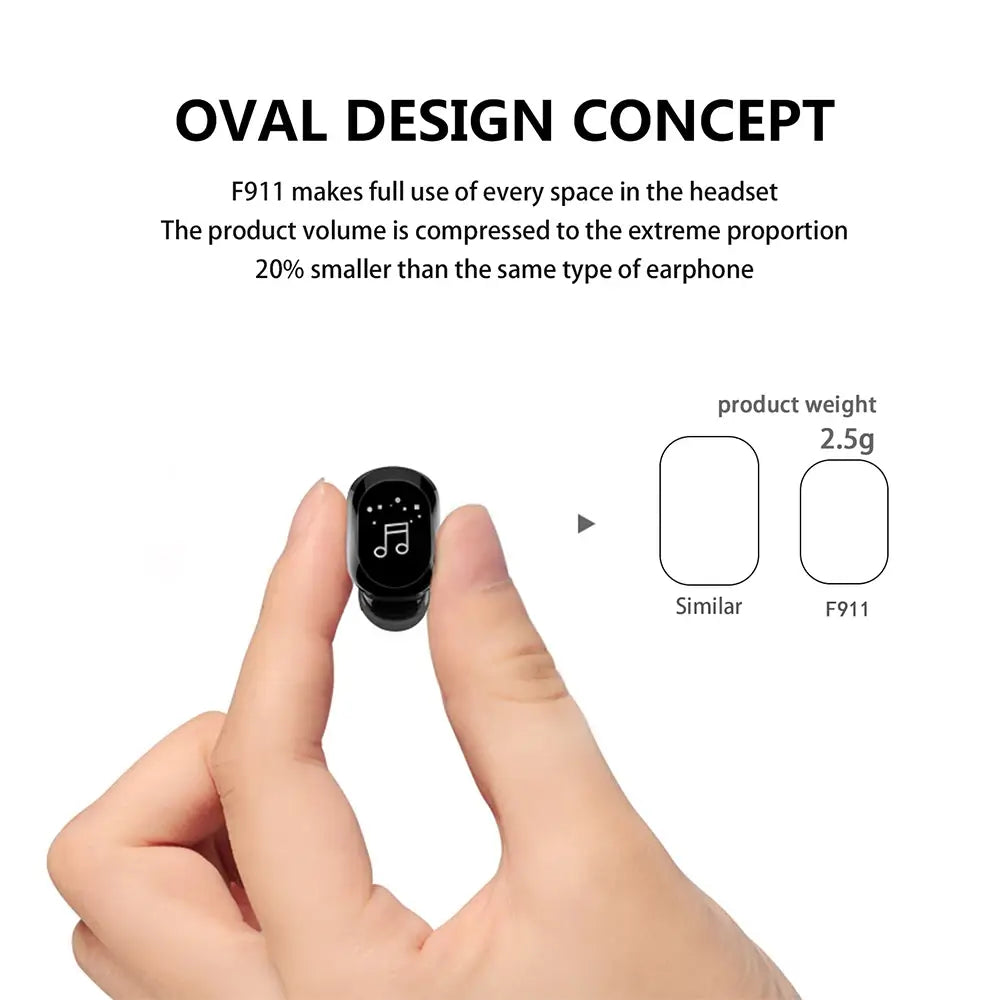 Invisible ture wireless earphone noise cancelling bluetooth