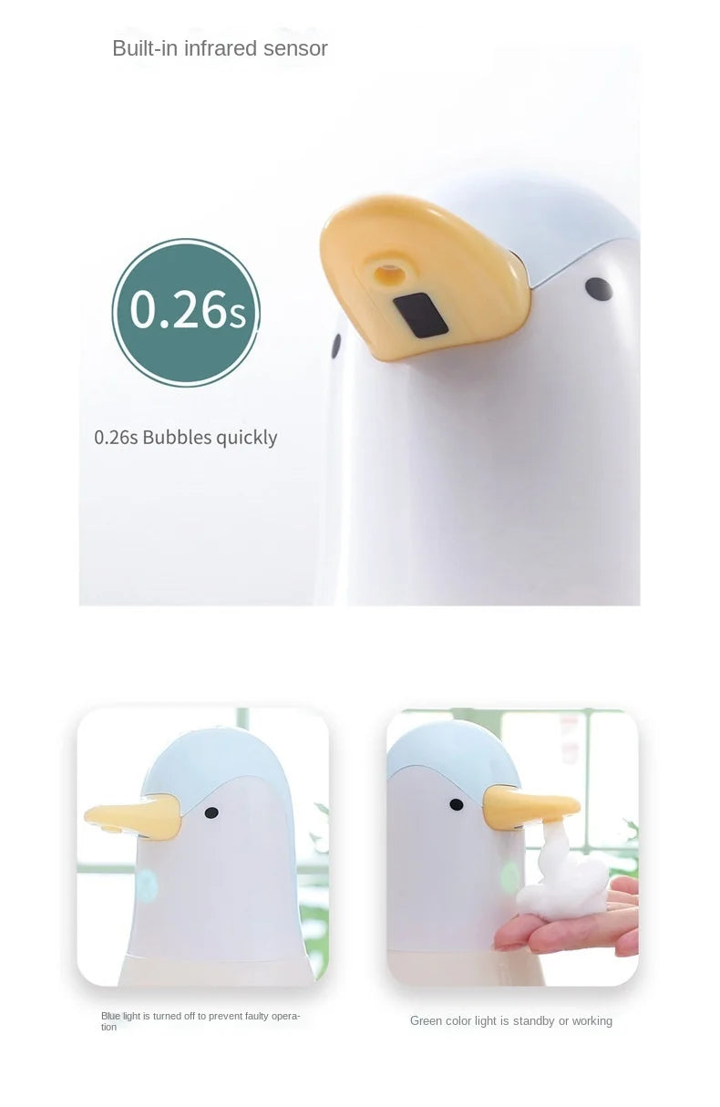 Penguin bubble washing phone home desktop smart infrared