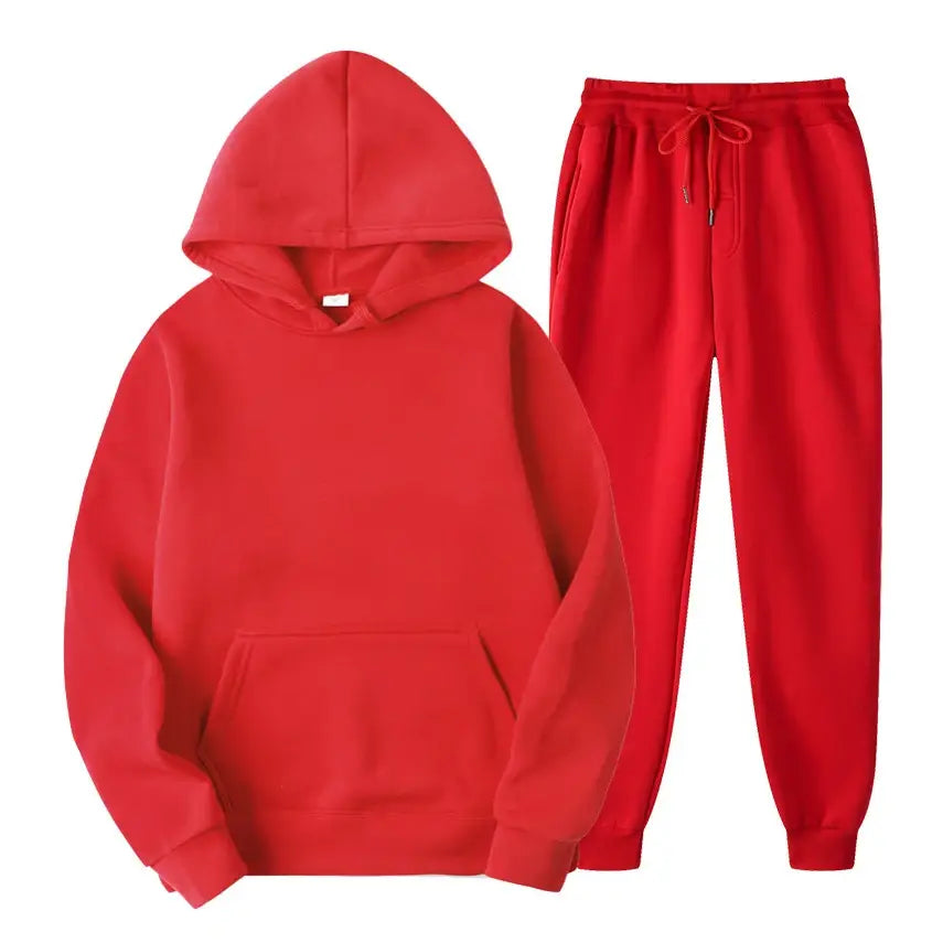 Men’s hoodies + sweatpants two piece suit