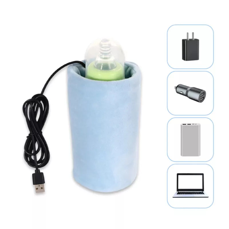 Portable usb baby bottle warmer - travel milk warmer &