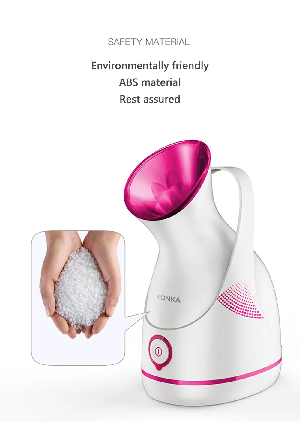 Konka facial steamer large-capacity water tank 100ml gentle