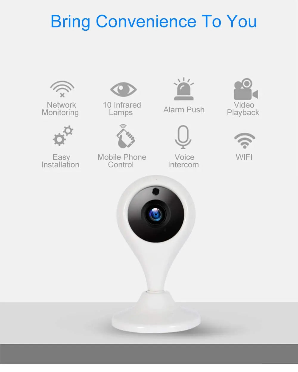 Home security camera baby monitor smart wifi camera baby