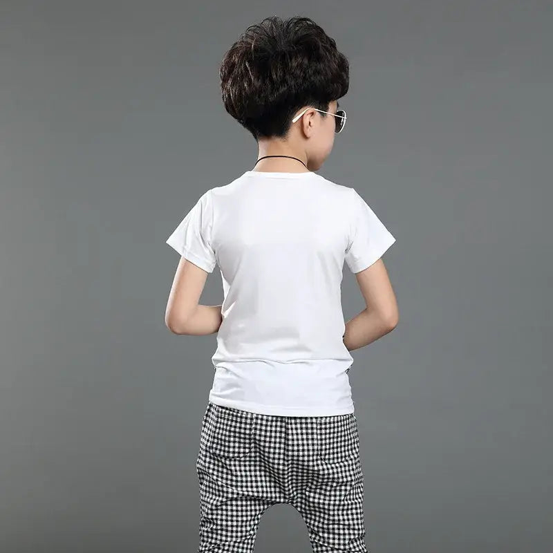 Kids boys false three casual summer children two sets