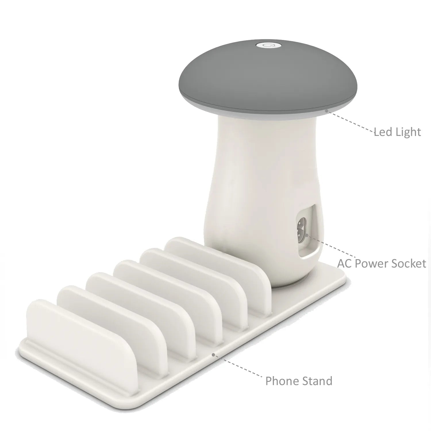 Multi port quick charger 3.0 mushroom lamp qc3.0 charge for