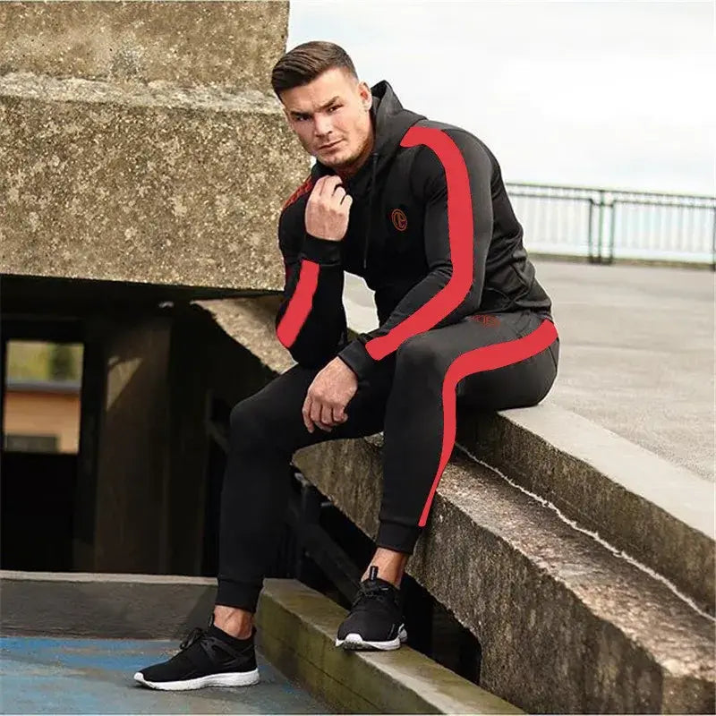 Running Tracksuit Sport Gym Men Set Sports Top (13)