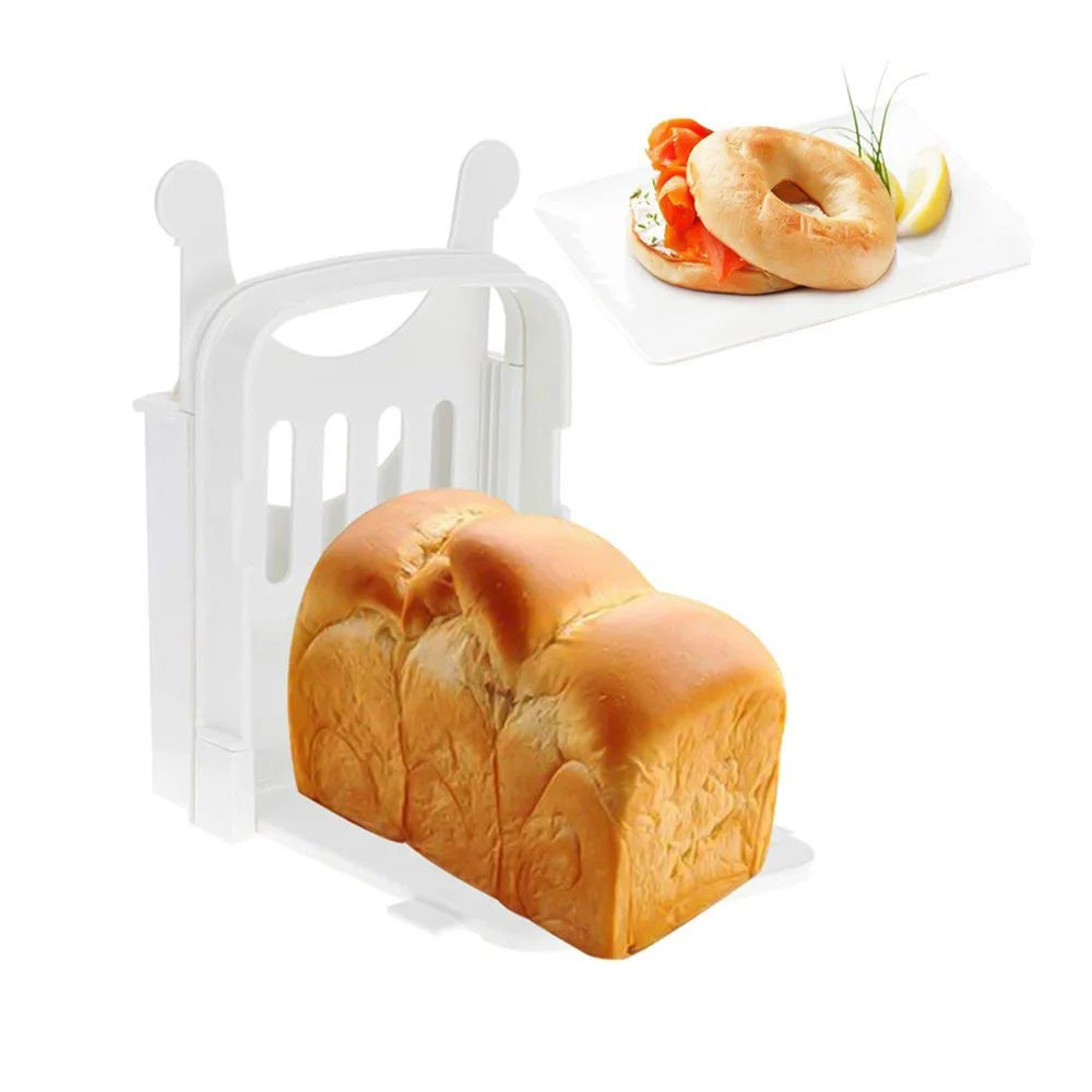 Trancheuse à pain grillé, coupe-pain de cuisine, outil de cuisson pour trancher les toasts