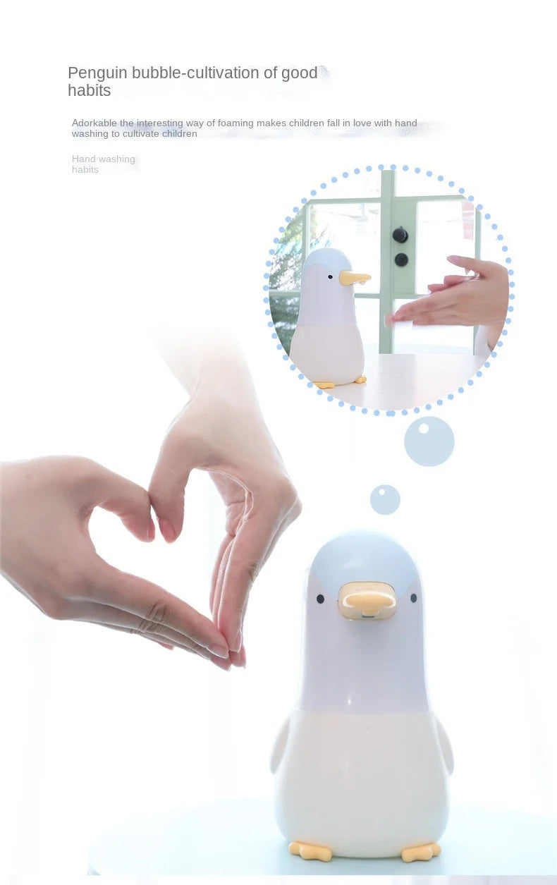 Penguin bubble washing phone home desktop smart infrared