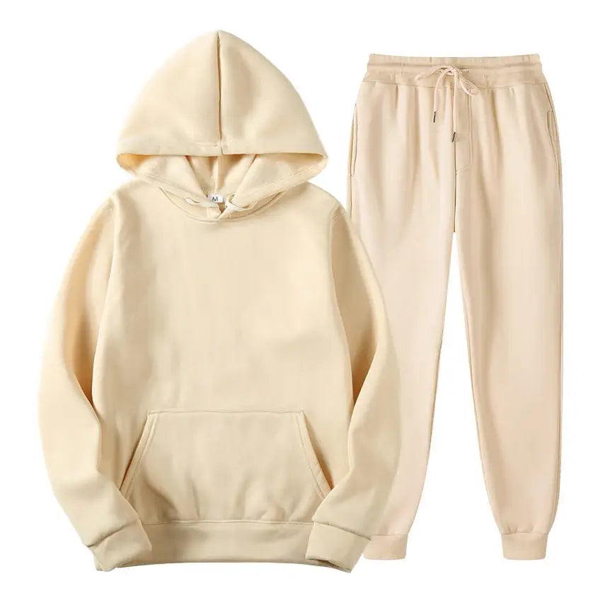 Men’s hoodies + sweatpants two piece suit