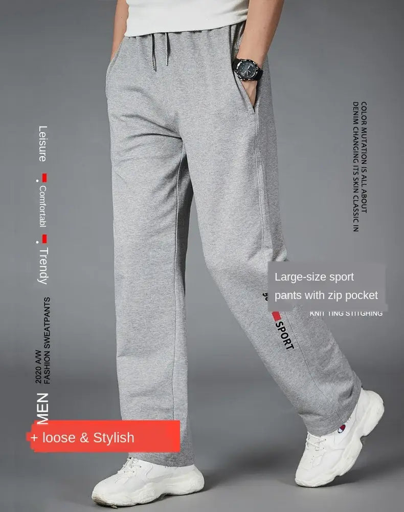 Pantalon de survêtement ample pour hommes, jogging de course, vêtements de maison