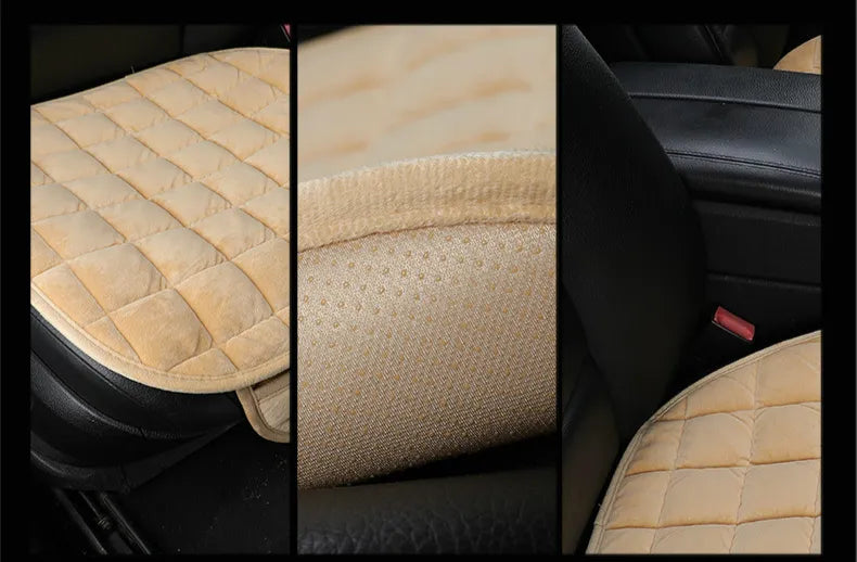 Universal winter warm car seat cover cushion anti-slip front