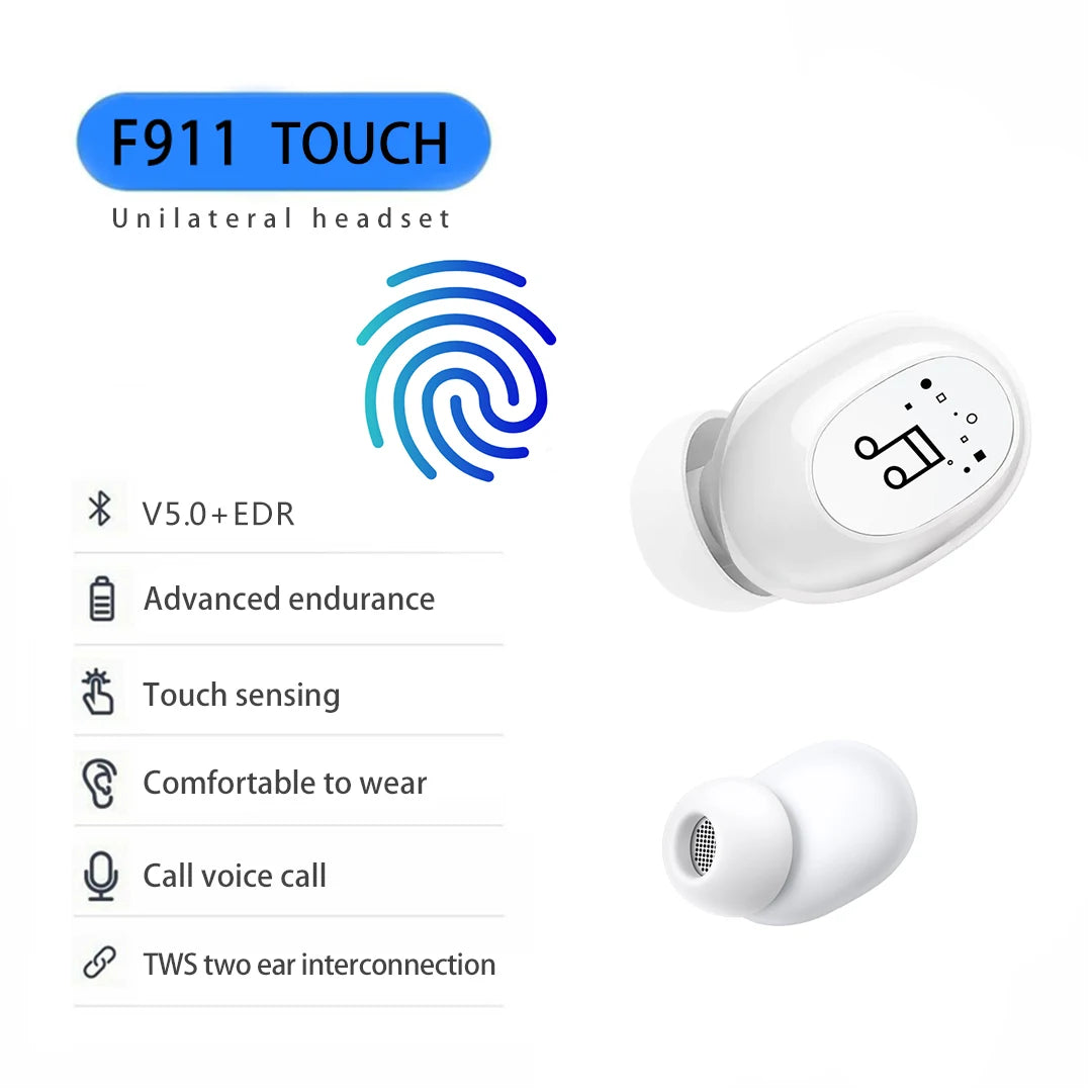 Invisible ture wireless earphone noise cancelling bluetooth