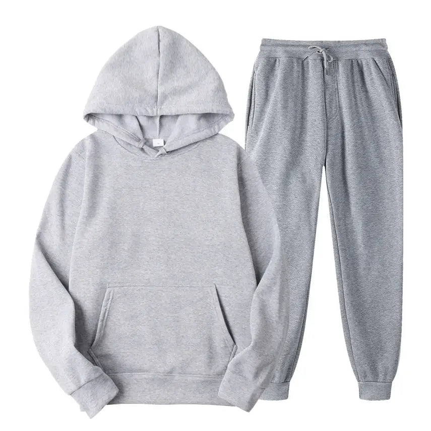 Men’s hoodies + sweatpants two piece suit