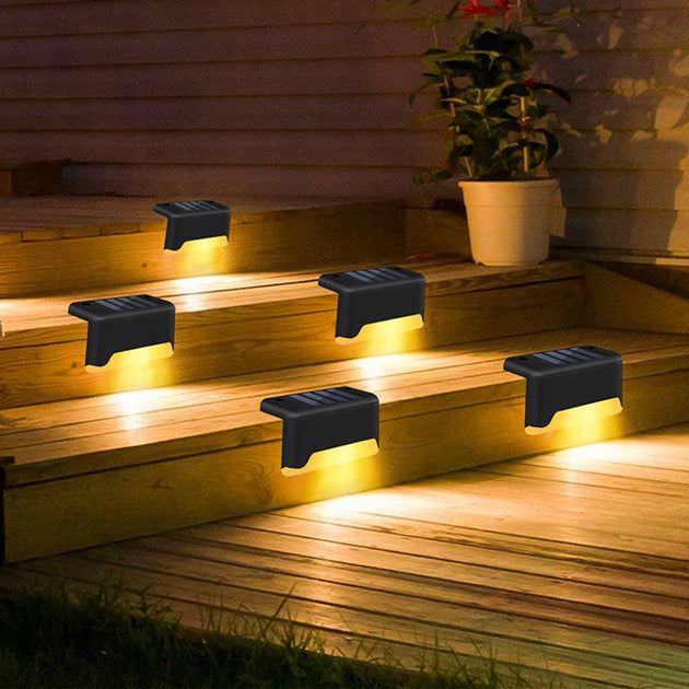 LED Solar Fence Lamp Solar Deck Lights For Patio Stairs and Garden Nexellus