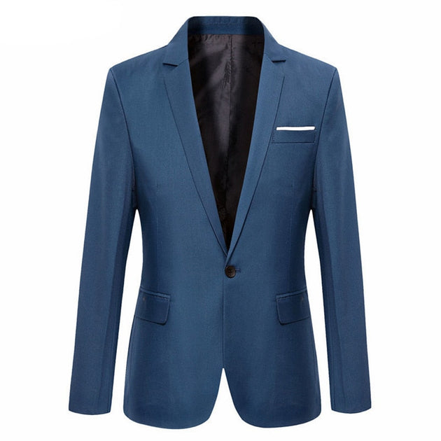 Men's Fashion Blazer Slim Fit Casual Solid Color Masculine Style in Sizes M-6XL Nexellus