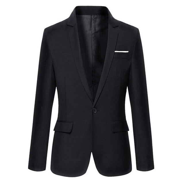 Men's Fashion Blazer Slim Fit Casual Solid Color Masculine Style in Sizes M-6XL Nexellus