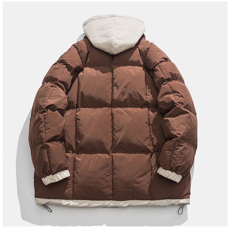 Manteau de veste en coton à capuche épaissi pour hommes