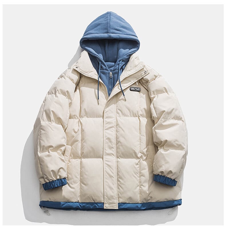 Manteau de veste en coton à capuche épaissi pour hommes