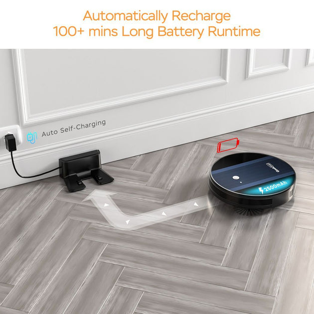 Robot vacuum cleaner g6, ultra-thin, 1800pa strong suction, automatic Nexellus