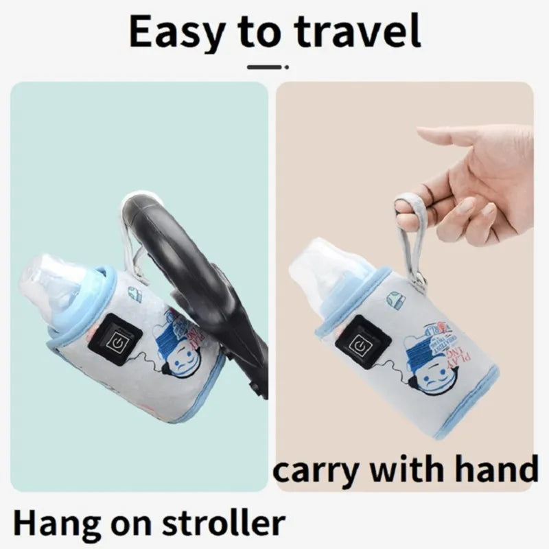 Portable usb baby bottle warmer - travel milk warmer &