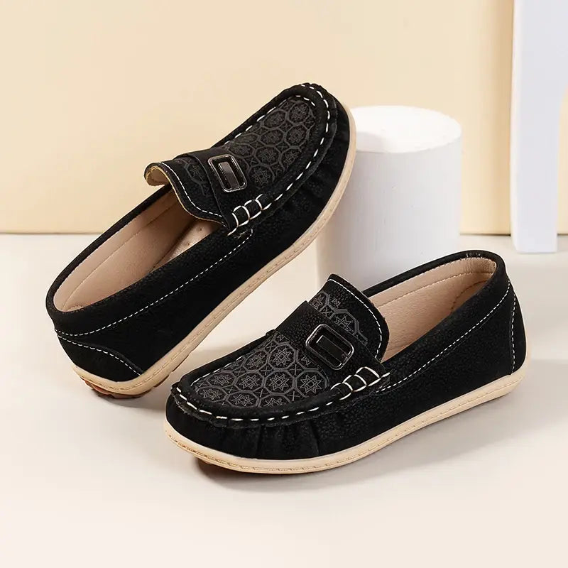 Hand-stitched soft soled children’s casual shoes loafers