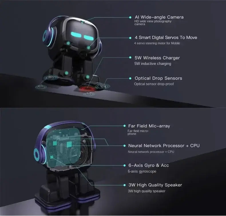 Emo smart talking robot pet voice recognition emotion ai