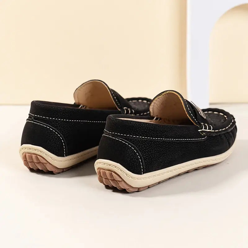 Hand-stitched soft soled children’s casual shoes loafers