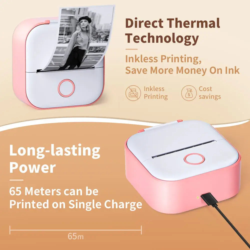 Phomemo – mini-imprimante thermique portable t02, mini étiquette de poche