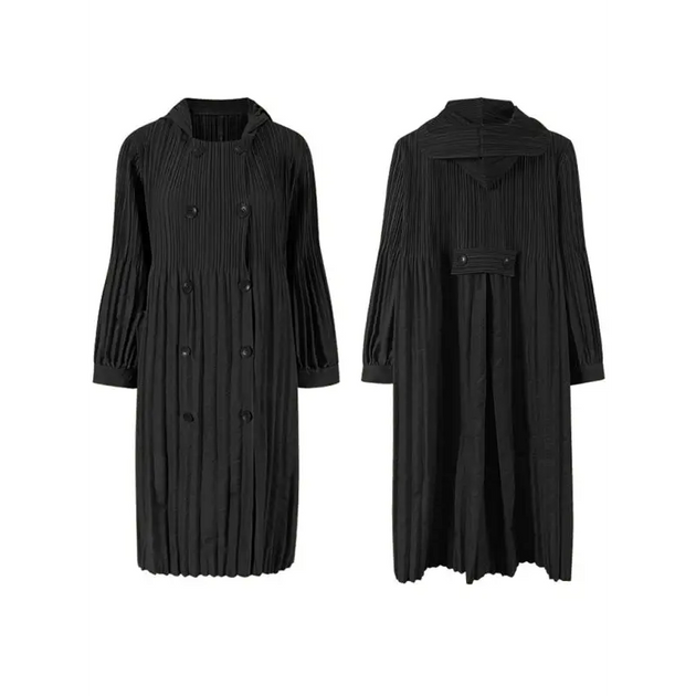 Women’s double breasted buttons pleats dress cardigan Nexellus