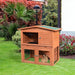 A-frame wood wooden rabbit hutch small animal house pet cage chicken Nexellus