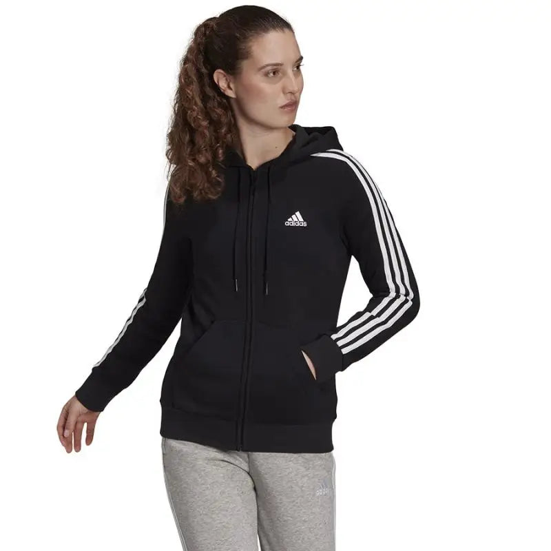 Adidas 3 Stripes Full-Zip Hoodie for Women - Nexellus