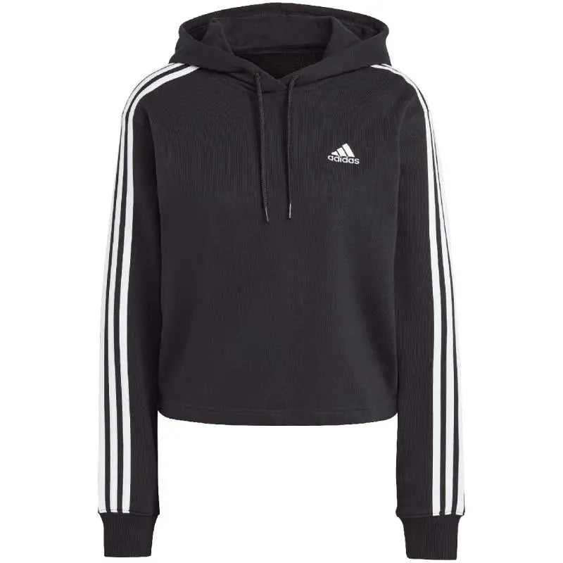 adidas Essentials 3-Stripes French Terry Crop Hoodie for Women - Nexellus