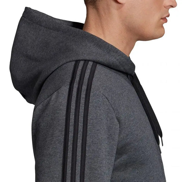 Adidas essentials 3 stripes fullzip fleece men sweatshirt