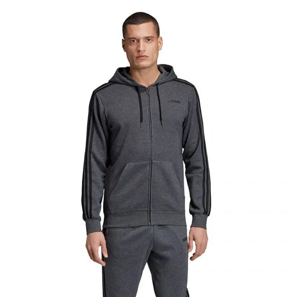 Adidas essentials 3 stripes fullzip fleece men sweatshirt