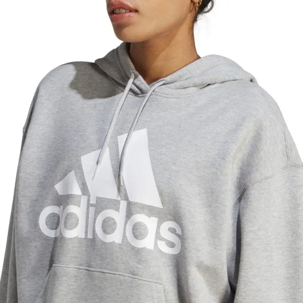 Adidas essentials big logo oversized french terry hoodie