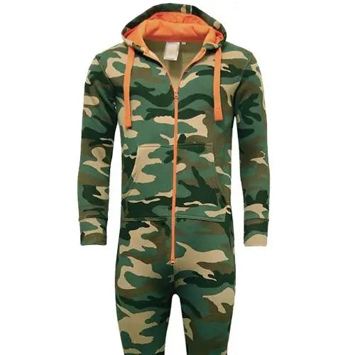 Adults Unisex Woodland Camouflage Onesie - Nexellus