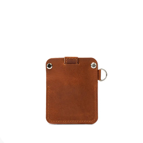 Airtag wallet with d-ring - Tan