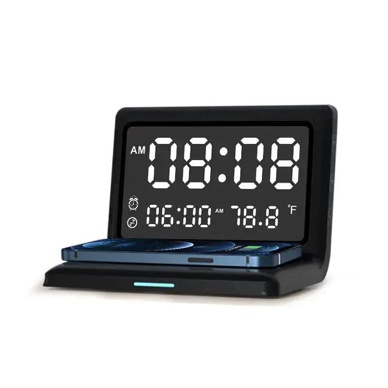 Alarm clock wireless charger for apple wireless fast charging Nexellus