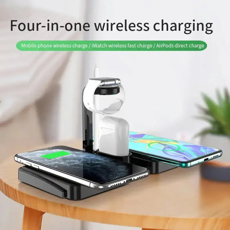 All-in-one wireless charger for apple iphone mobile phone watch Nexellus