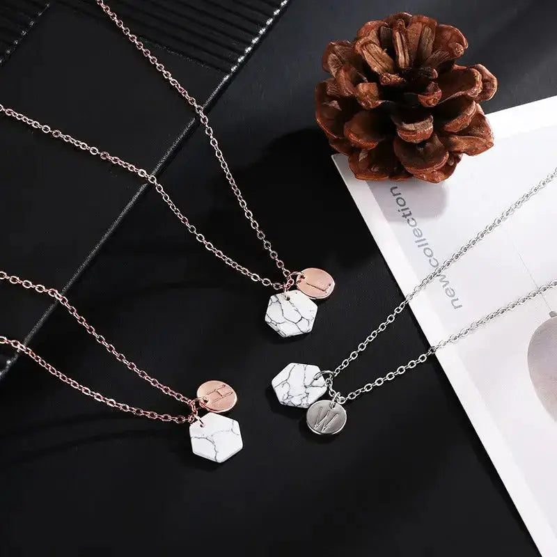 Alloy necklace fashion personality new creative geometric pendant Nexellus