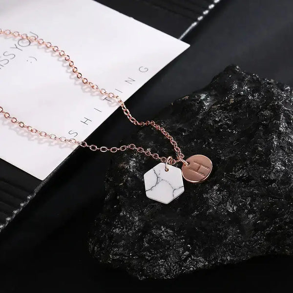 Alloy necklace fashion personality new creative geometric pendant Nexellus