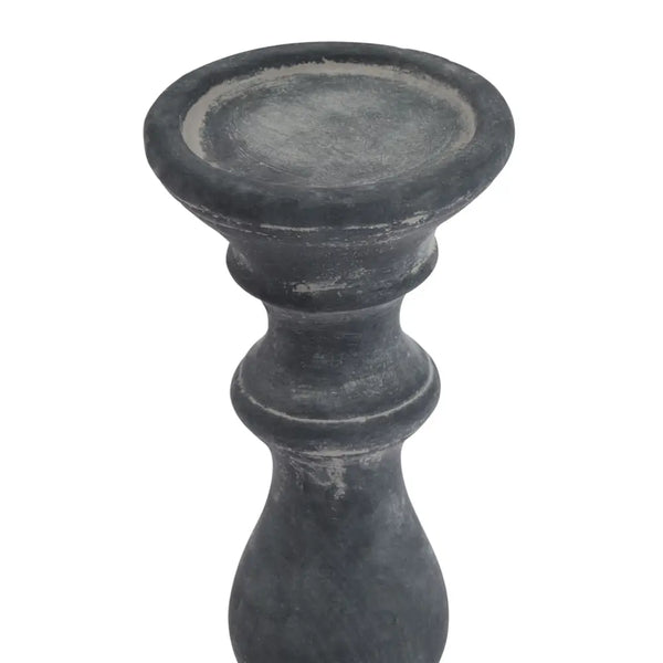 Amalfi grey column candle holder - Candle Holders