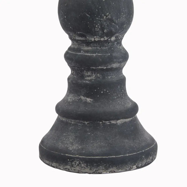 Amalfi grey column candle holder - Candle Holders