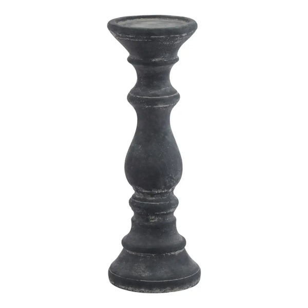 Amalfi grey column candle holder - Candle Holders