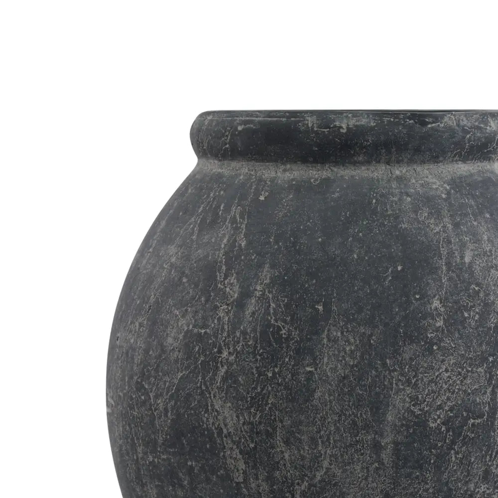 Amalfi grey jar shaped planter - Indoor Planters